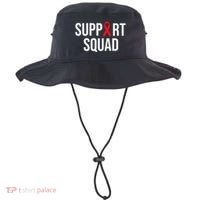 Family Hiv Awareness Red Ribbon Aids Support Squad Bucket Hat thumb 0
