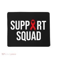 Family Hiv Awareness Red Ribbon Aids Support Squad Mousepad thumb 0