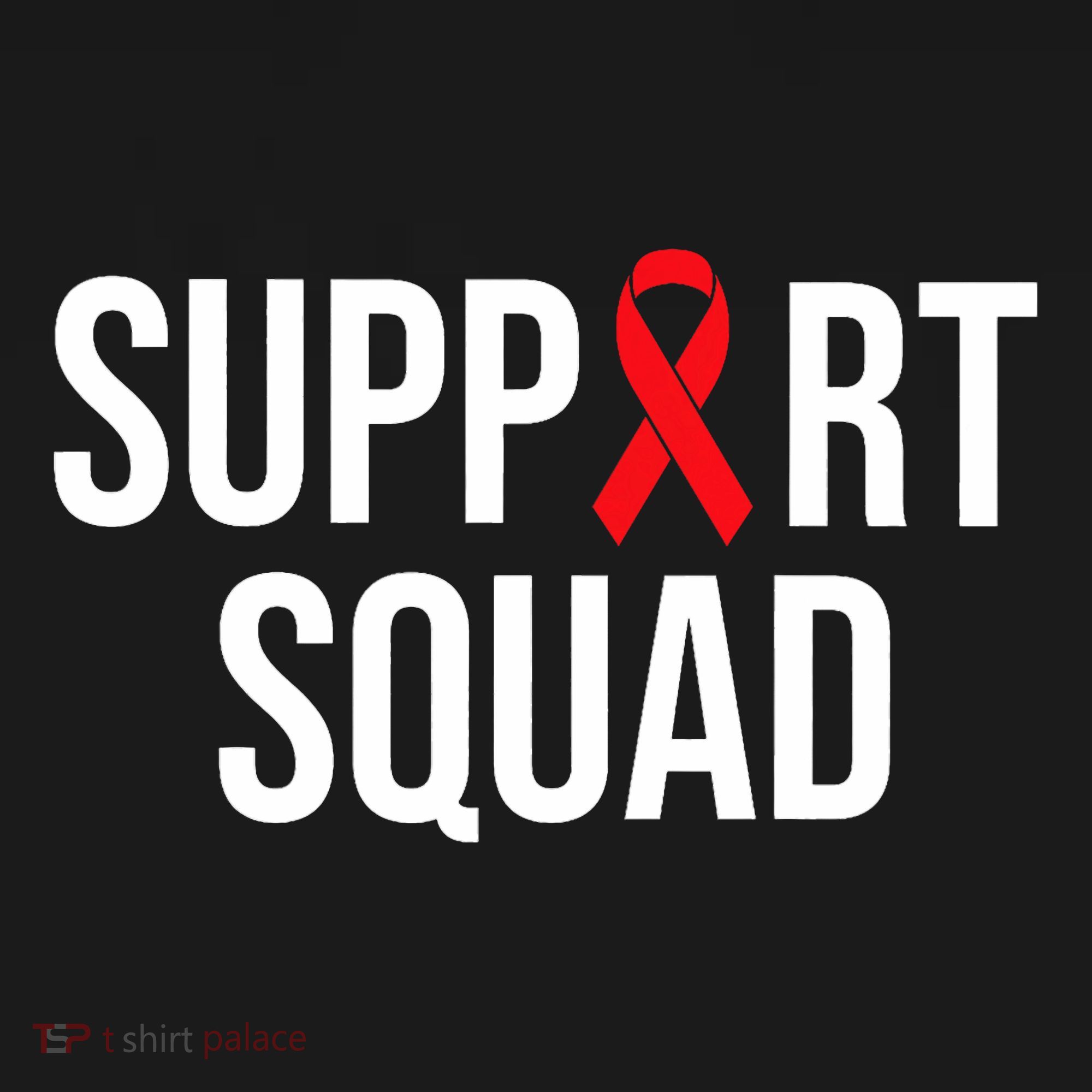 Family Hiv Awareness Red Ribbon Aids Support Squad Mousepad