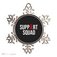 Family Hiv Awareness Red Ribbon Aids Support Squad Ornament thumb 0
