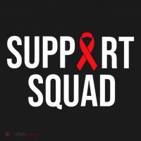 Family Hiv Awareness Red Ribbon Aids Support Squad Baby Bodysuit thumb 2