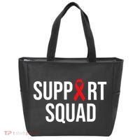 Family Hiv Awareness Red Ribbon Aids Support Squad Tote Bag thumb 0
