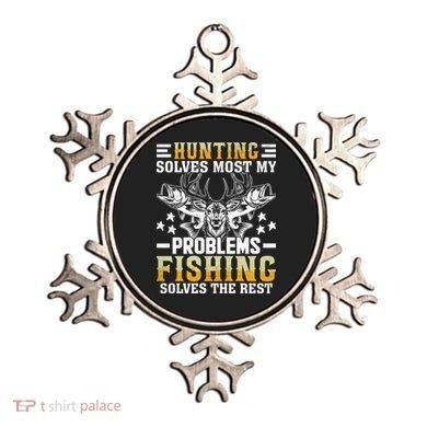 Funny Hunting And Fishing Solved Problems Ornament