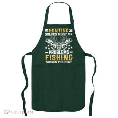 Funny Hunting And Fishing Solved Problems Apron