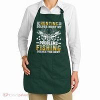 Funny Hunting And Fishing Solved Problems Apron thumb 2