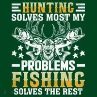 Funny Hunting And Fishing Solved Problems Button thumb 1