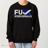Fuck Hydrocephalus Awareness Month Ribbon Warrior Fighter Cool Gift Women's Sweatshirt thumb 0