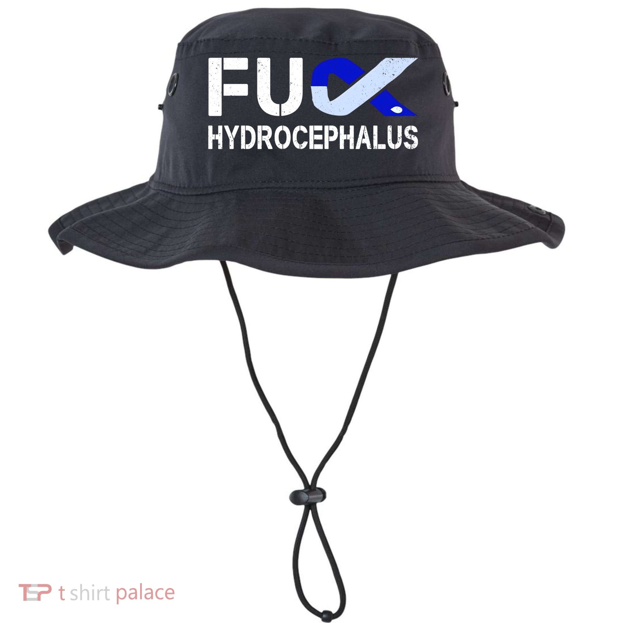 Fuck Hydrocephalus Awareness Month Ribbon Warrior Fighter Cool Gift Bucket Hat