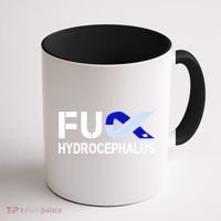 Fuck Hydrocephalus Awareness Month Ribbon Warrior Fighter Cool Gift Coffee Mug thumb 1