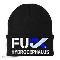 Fuck Hydrocephalus Awareness Month Ribbon Warrior Fighter Cool Gift Beanie thumb 0