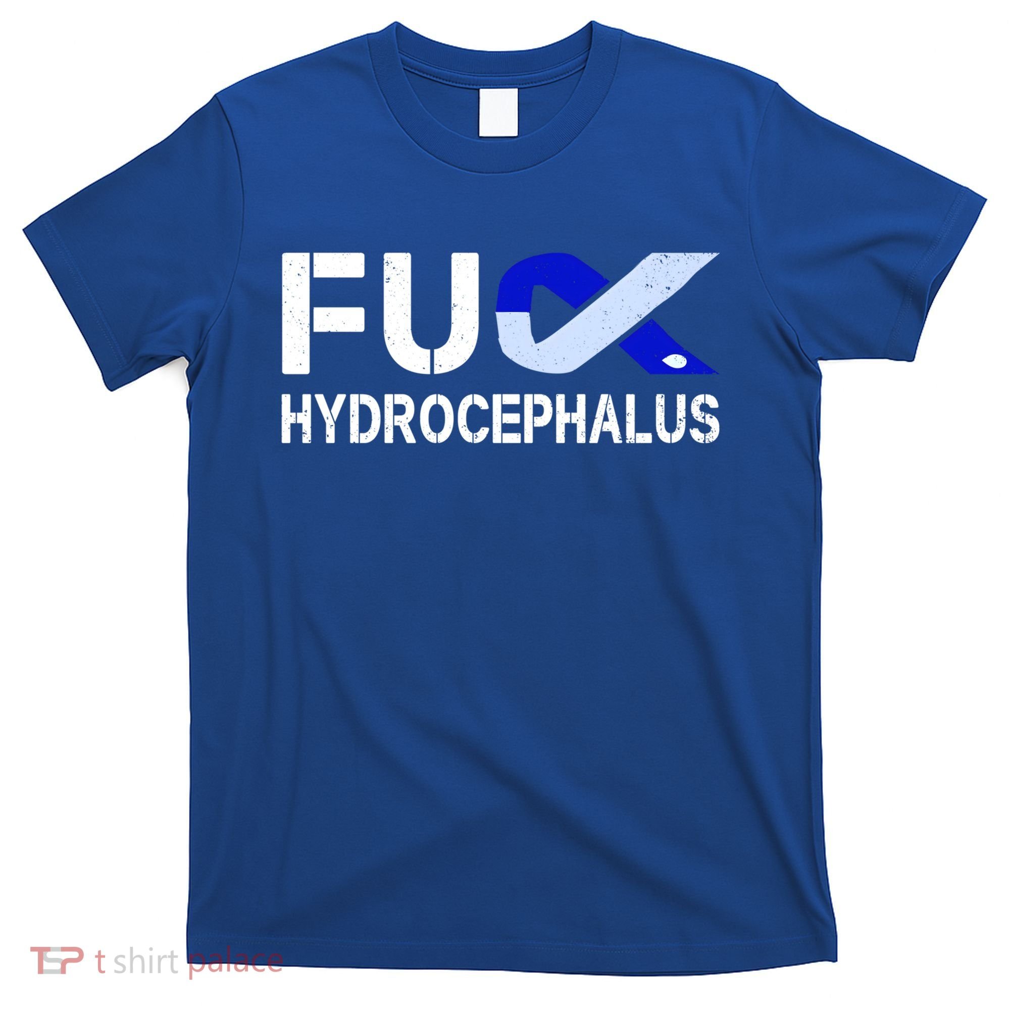Fuck Hydrocephalus Awareness Month Ribbon Warrior Fighter Cool Gift T-Shirt