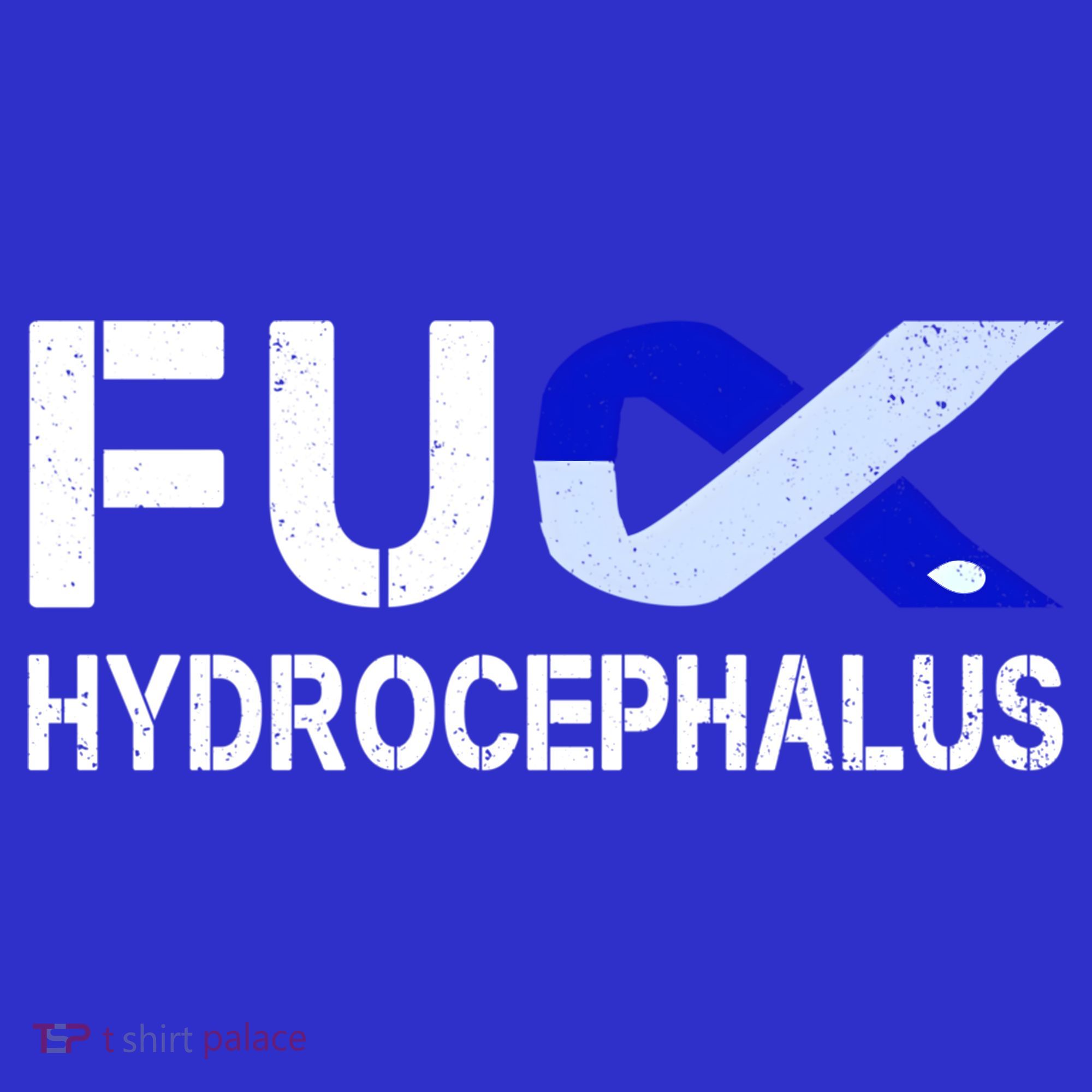 Fuck Hydrocephalus Awareness Month Ribbon Warrior Fighter Cool Gift T-Shirt
