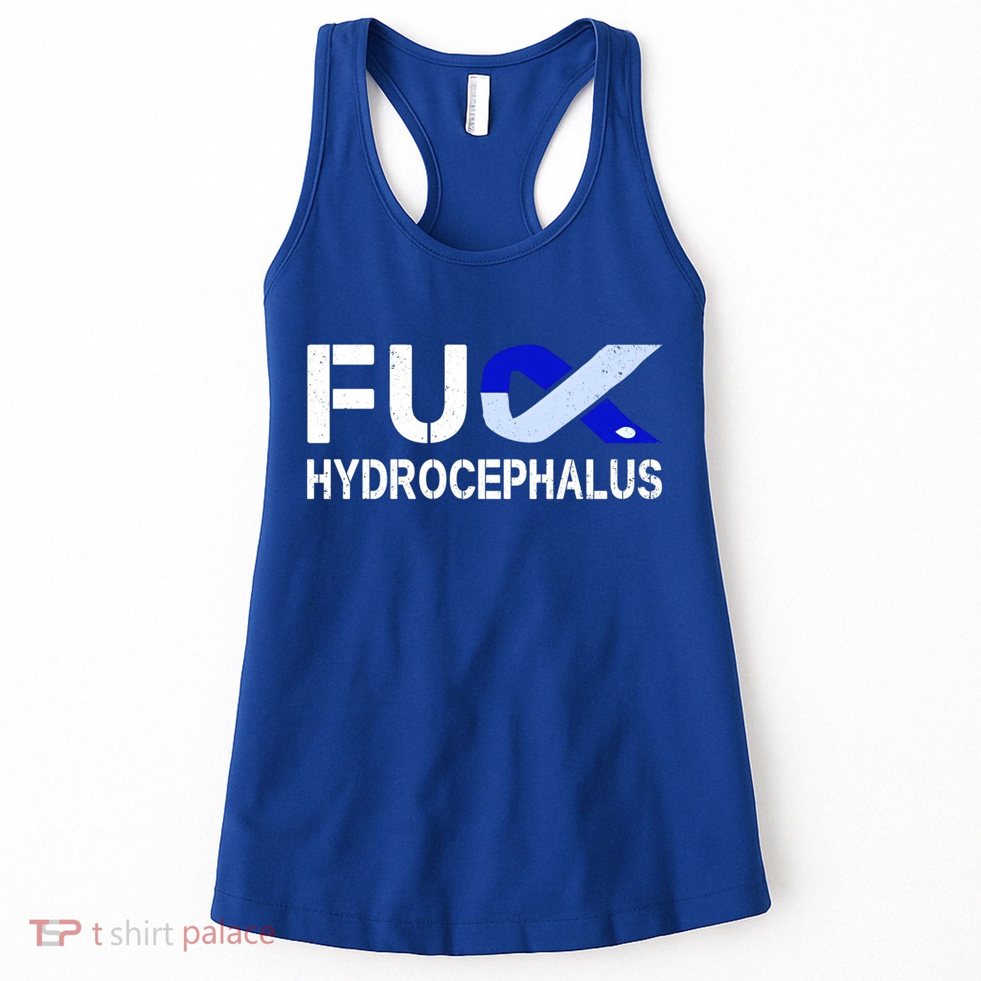 Fuck Hydrocephalus Awareness Month Ribbon Warrior Fighter Cool Gift Women's Tank Top