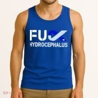 Fuck Hydrocephalus Awareness Month Ribbon Warrior Fighter Cool Gift Tank Top thumb 3