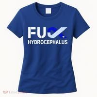 Fuck Hydrocephalus Awareness Month Ribbon Warrior Fighter Cool Gift Women's T-Shirt thumb 0