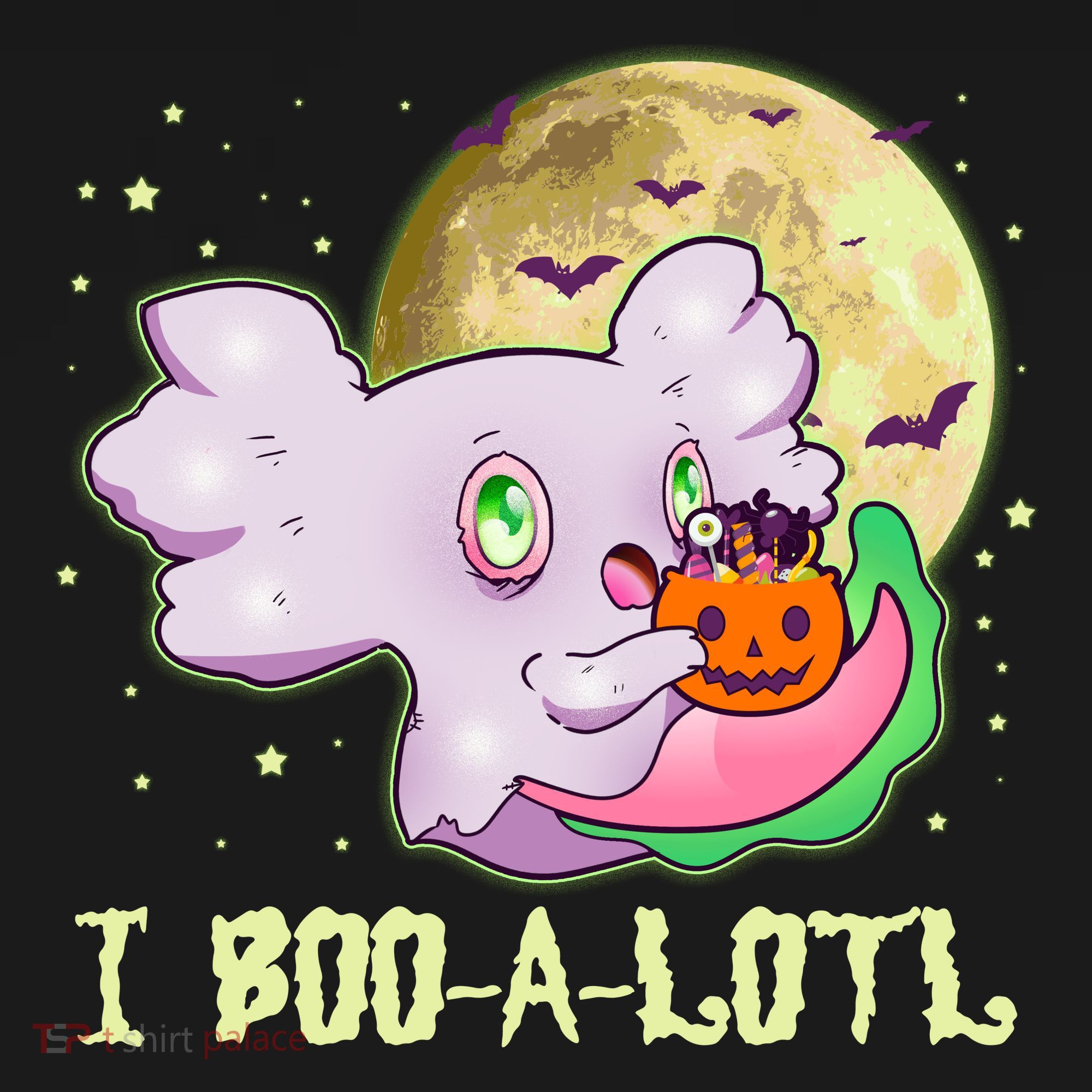 Funny Halloween Axolotl Ghost I Boo A Lotl Women's Hoodie