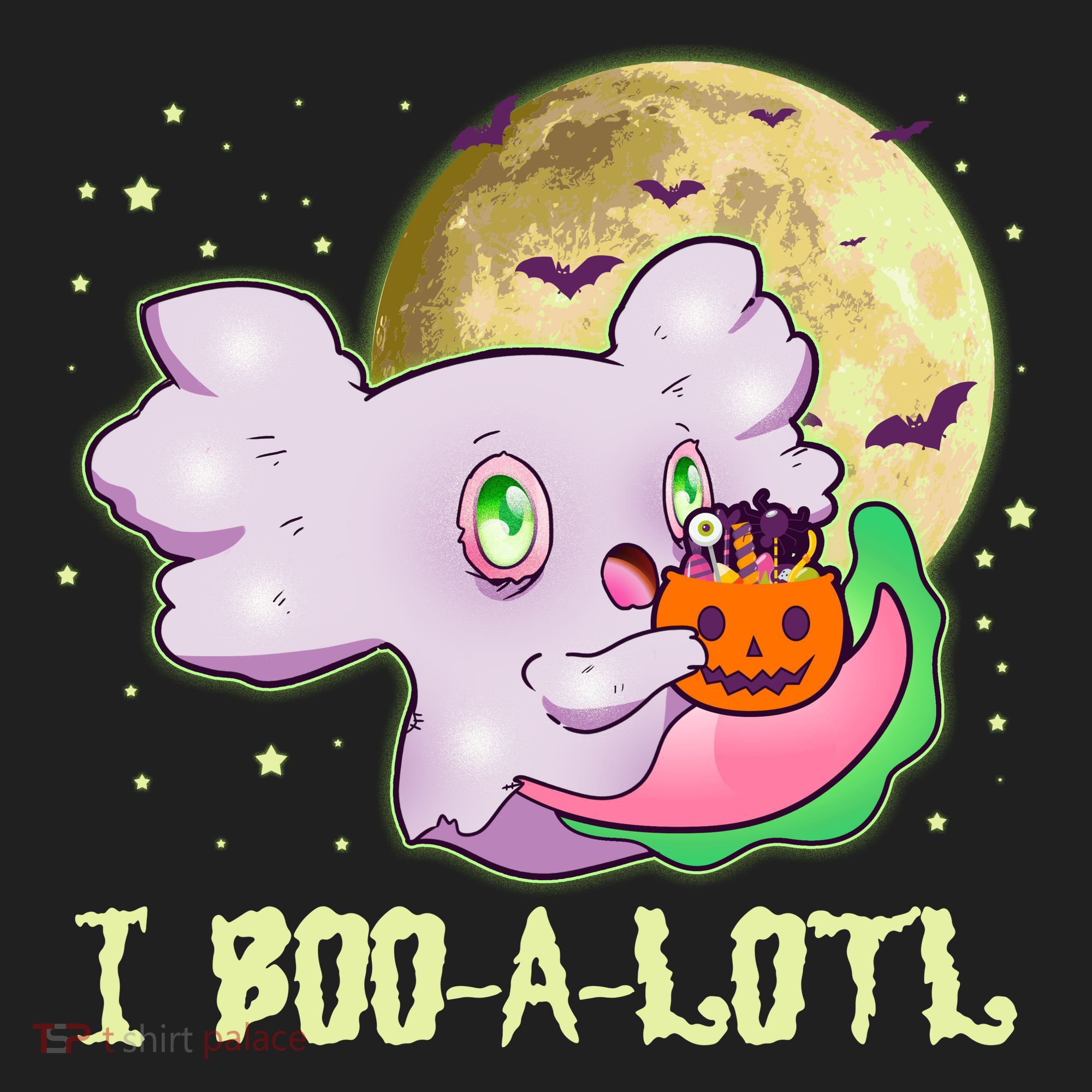 Funny Halloween Axolotl Ghost I Boo A Lotl Tumbler