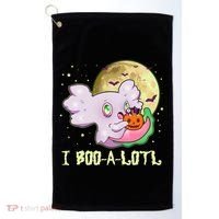 Funny Halloween Axolotl Ghost I Boo A Lotl Golf Towel thumb 0