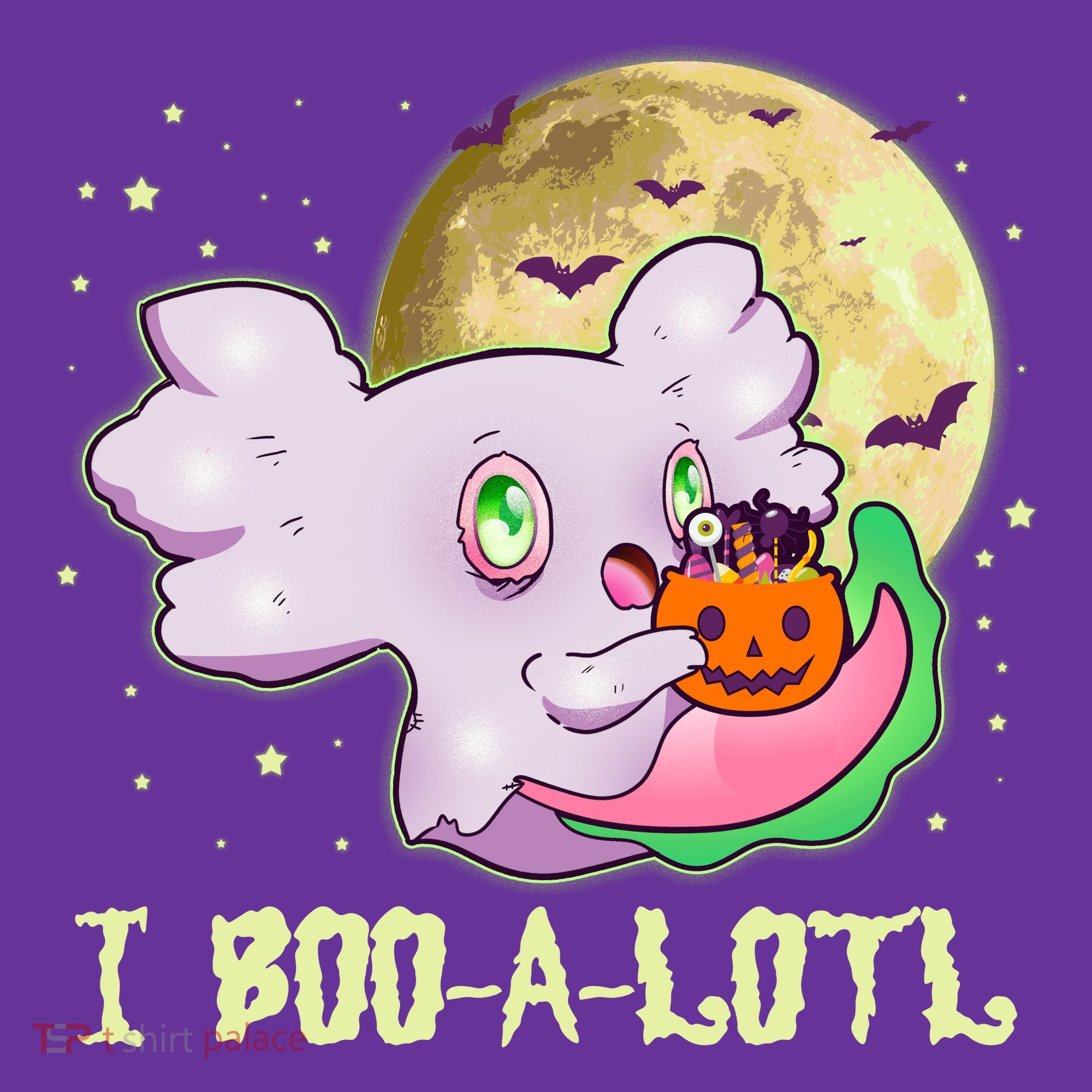 Funny Halloween Axolotl Ghost I Boo A Lotl Hoodie