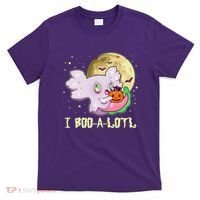 Funny Halloween Axolotl Ghost I Boo A Lotl T-Shirt thumb 0