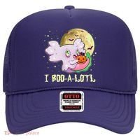 Funny Halloween Axolotl Ghost I Boo A Lotl Hat thumb 0