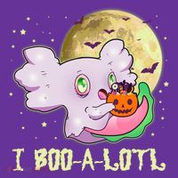 Funny Halloween Axolotl Ghost I Boo A Lotl Hat thumb 2