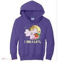 Funny Halloween Axolotl Ghost I Boo A Lotl Kids Hoodie thumb 0