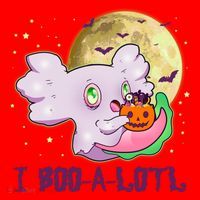 Funny Halloween Axolotl Ghost I Boo A Lotl Santa Hat thumb 1
