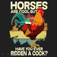 Funny Horses Are Cool But Have You Ever Ridden A Cock Beanie thumb 2