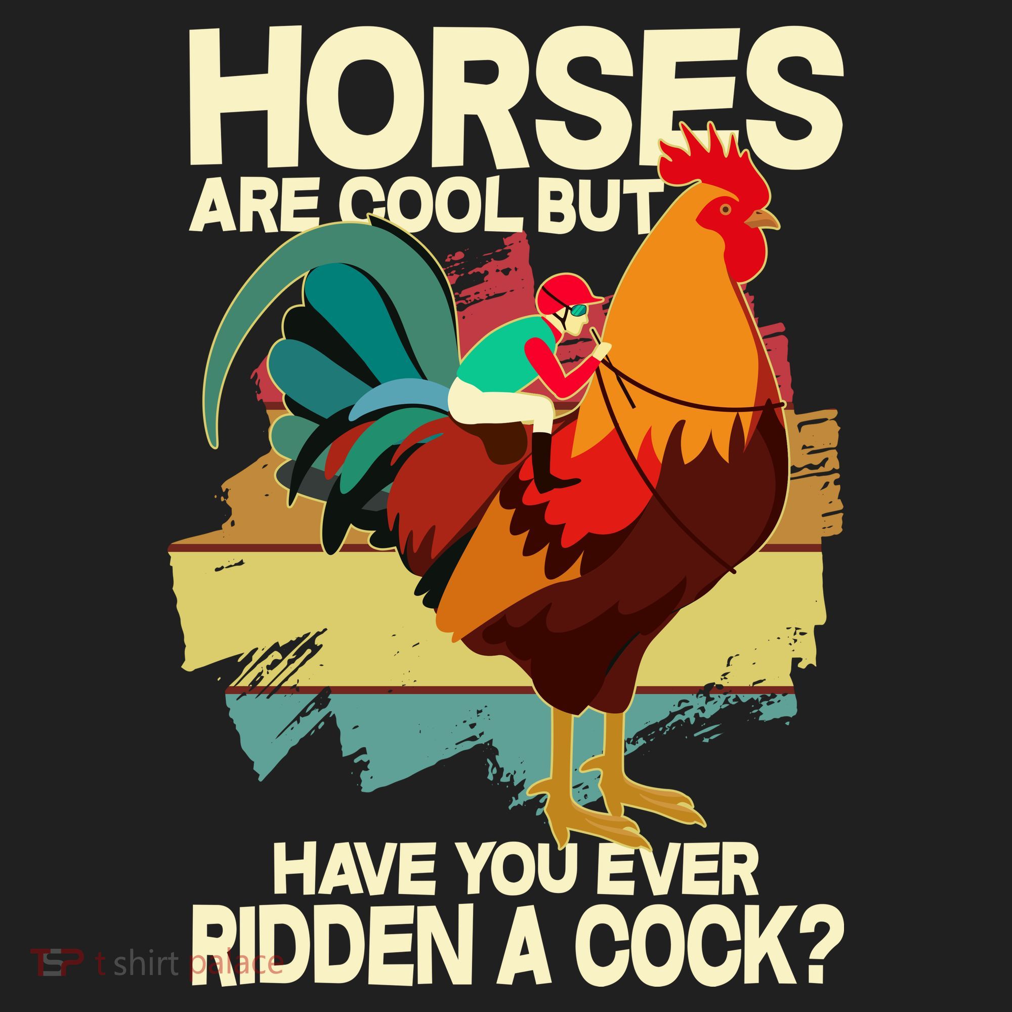 Funny Horses Are Cool But Have You Ever Ridden A Cock Golf Towel