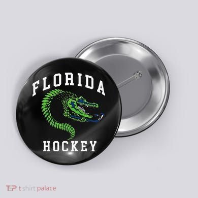 Florida Hockey Alligator Button