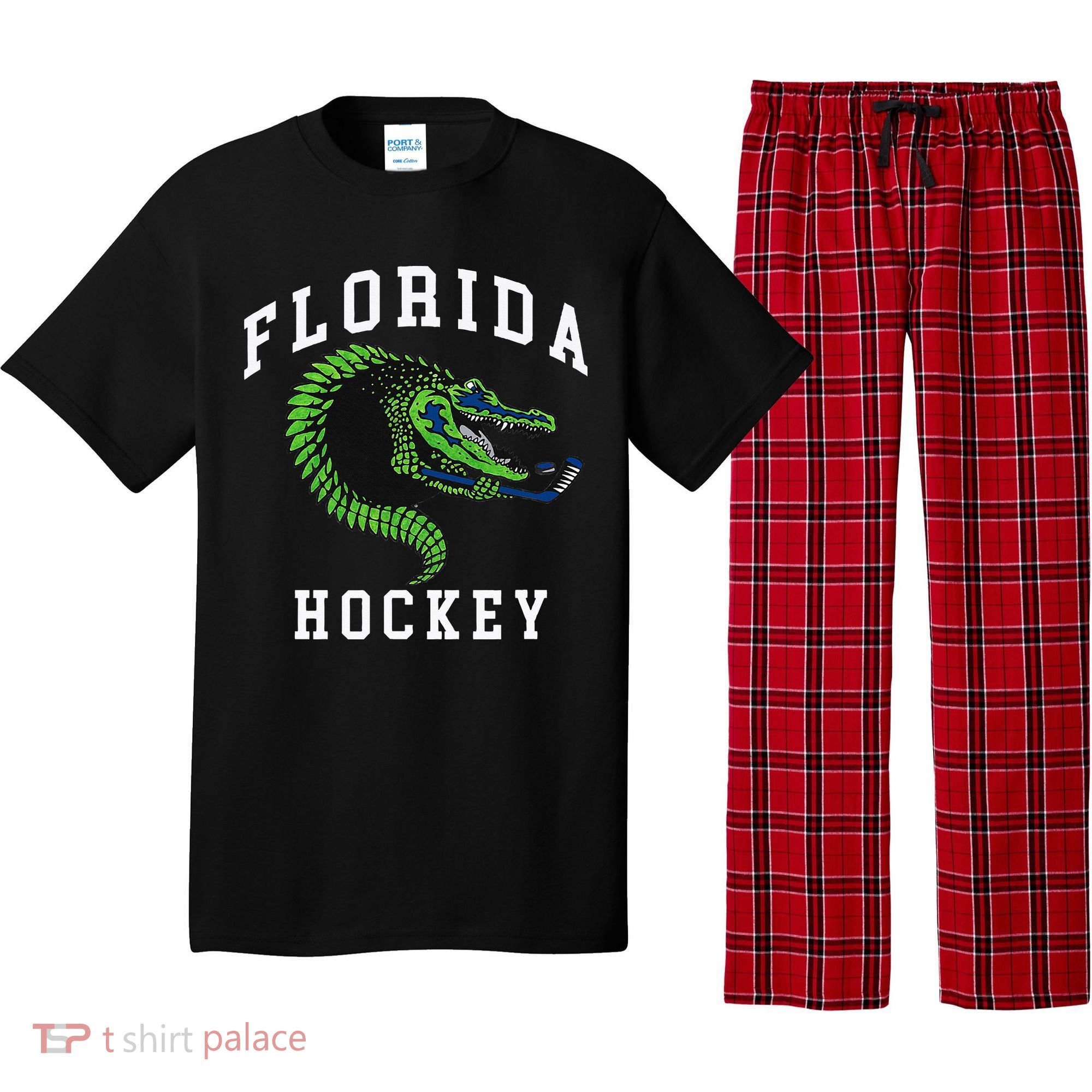 Florida Hockey Alligator Pajama Set