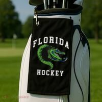 Florida Hockey Alligator Golf Towel thumb 2