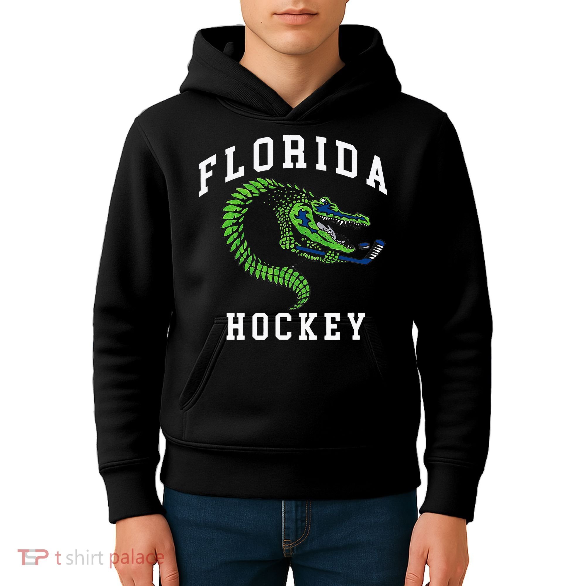 Florida Hockey Alligator Kids Hoodie