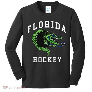 Florida Hockey Alligator Kids Long Sleeve Shirt