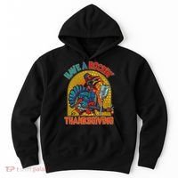 Funny Have A Rockin' Thanksgiving Rocker Turkey Hoodie thumb 0
