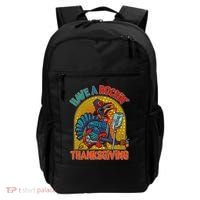 Funny Have A Rockin' Thanksgiving Rocker Turkey Backpack thumb 0