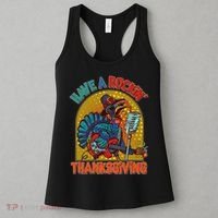 Funny Have A Rockin' Thanksgiving Rocker Turkey Women's Tank Top thumb 3