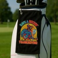 Funny Have A Rockin' Thanksgiving Rocker Turkey Golf Towel thumb 2