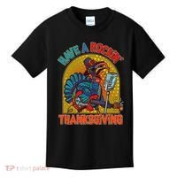 Funny Have A Rockin' Thanksgiving Rocker Turkey Kids T-Shirt thumb 0