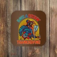 Funny Have A Rockin' Thanksgiving Rocker Turkey Coaster thumb 0