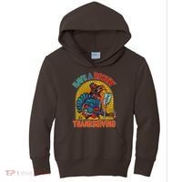 Funny Have A Rockin' Thanksgiving Rocker Turkey Kids Hoodie thumb 0