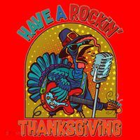 Funny Have A Rockin' Thanksgiving Rocker Turkey Santa Hat thumb 1