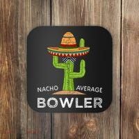 Fun Hilarious Bowler Joke Humor Funny Bowling Saying Coaster thumb 0