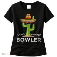 Fun Hilarious Bowler Joke Humor Funny Bowling Saying Women's T-Shirt thumb 0