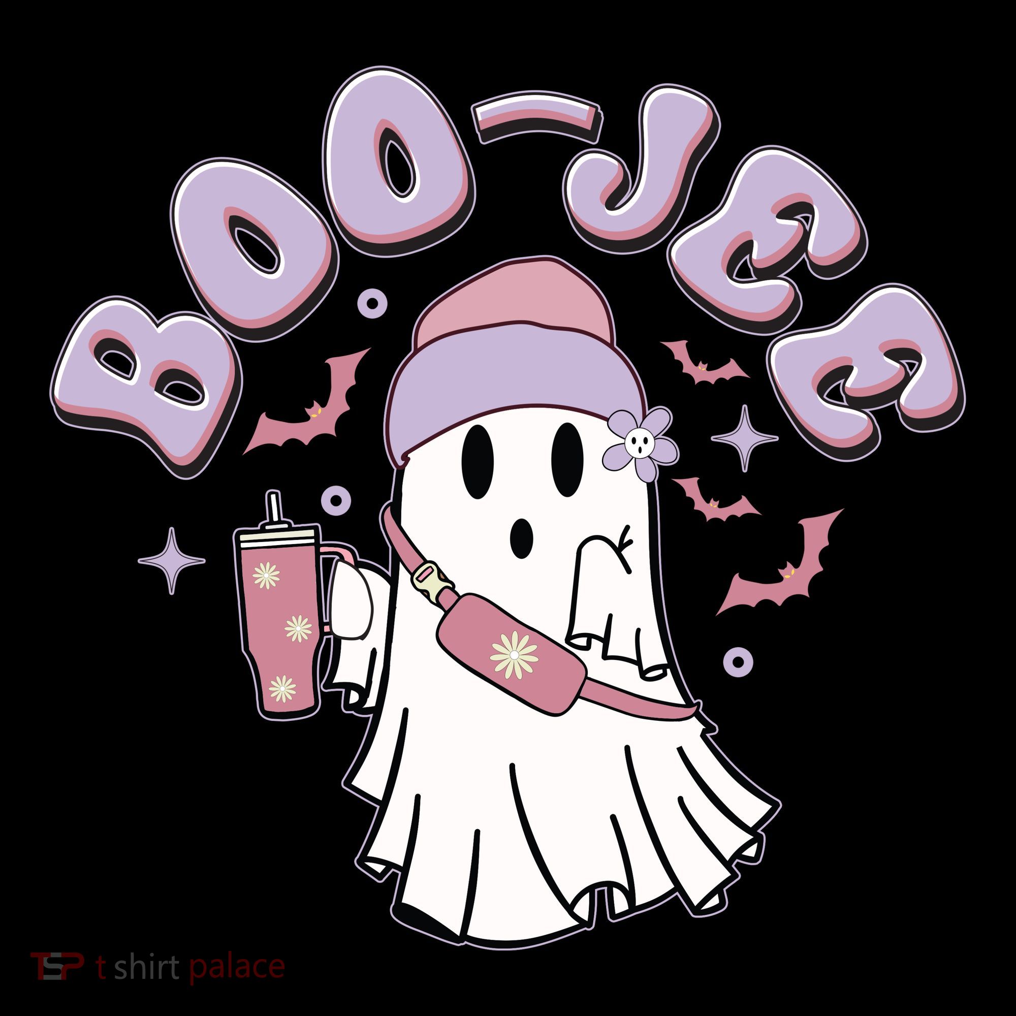 Funny Halloween Boo Jee Ghost USA-Made Doggie Bandana