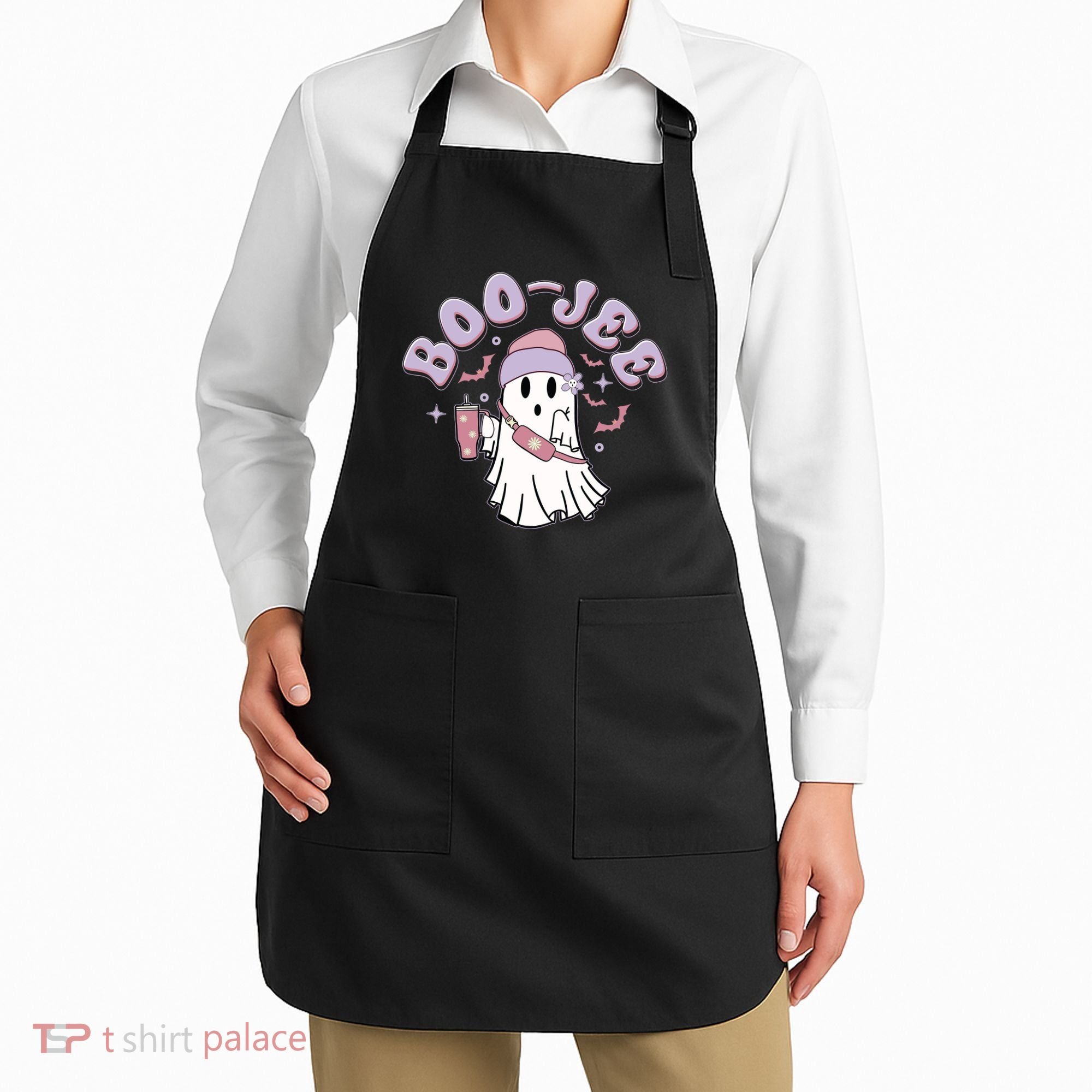 Funny Halloween Boo Jee Ghost Apron