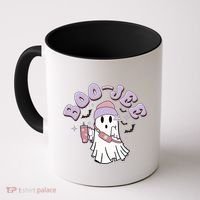 Funny Halloween Boo Jee Ghost Coffee Mug thumb 0