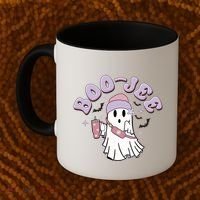 Funny Halloween Boo Jee Ghost Coffee Mug thumb 2