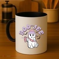 Funny Halloween Boo Jee Ghost Coffee Mug thumb 4